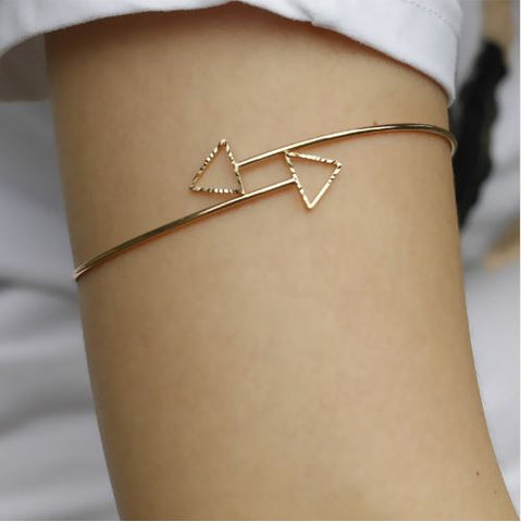 FREE Gold / Silver Double Arrow Arm Bangle